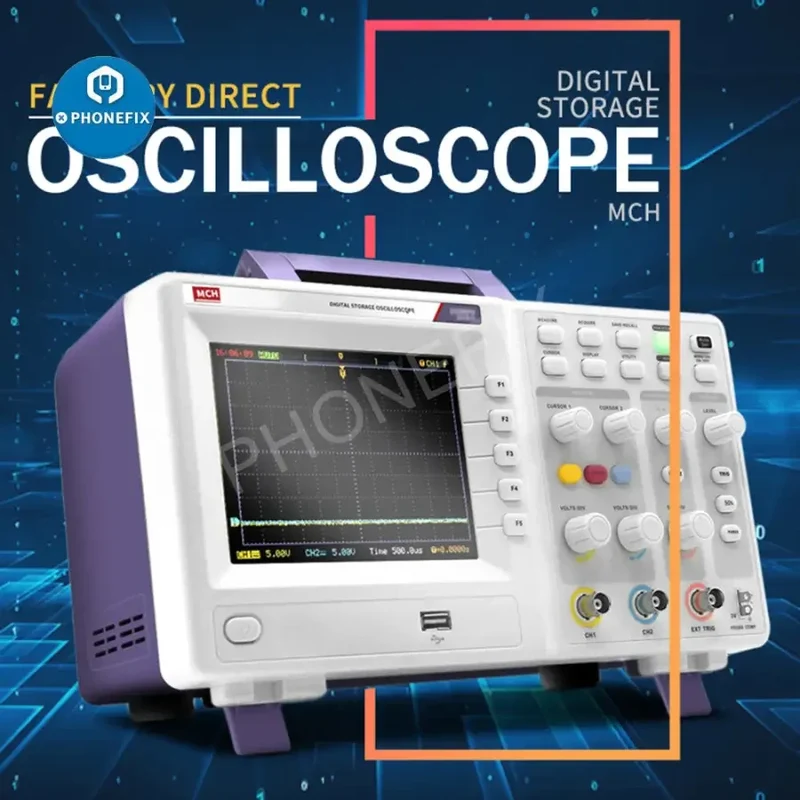 Oscilloscope à mémoire numérique avancé MCH série DS à double canal