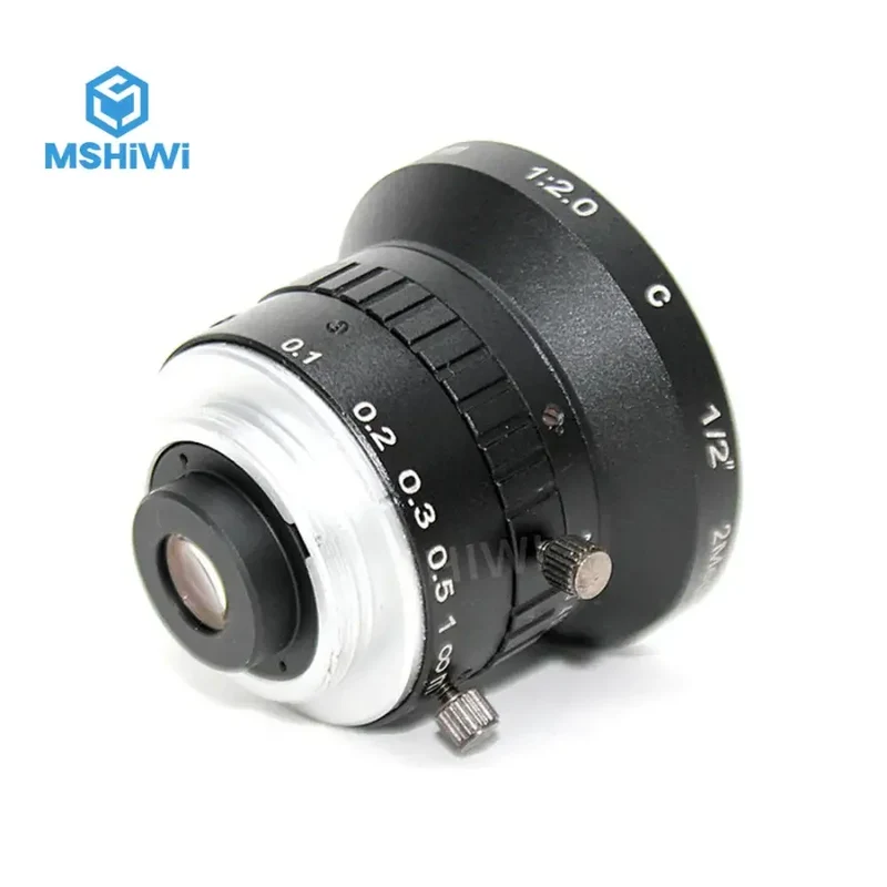 Objectif principal 2 MP 4 mm, ouverture 1/2 '', f/2.0, pour appareil photo industriel