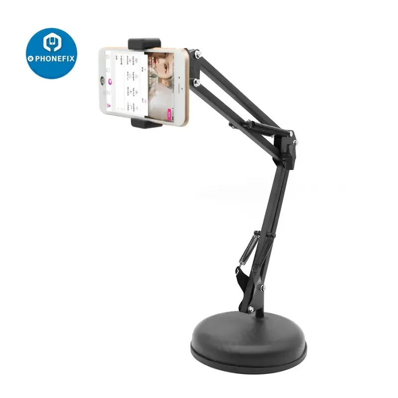 Support de téléphone vidéo suspendu avec bras articulé pour prise de vue en studio