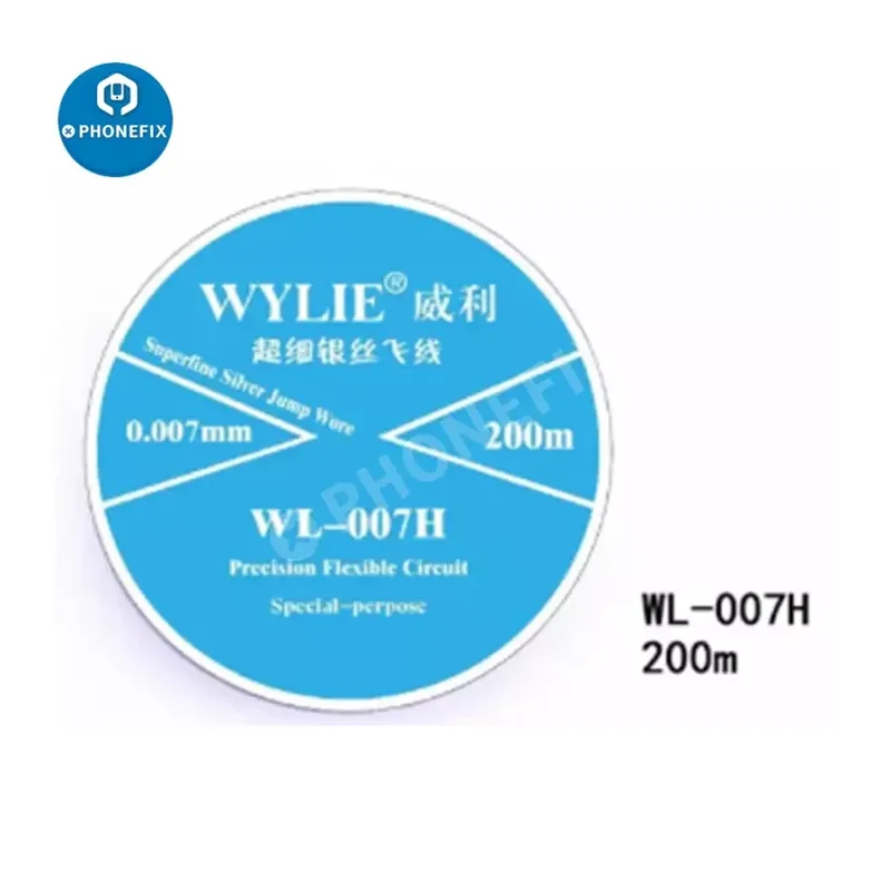 Fil de connexion d'empreintes digitales WYLIE en fil d'argent ultra-fin de 0.007 mm