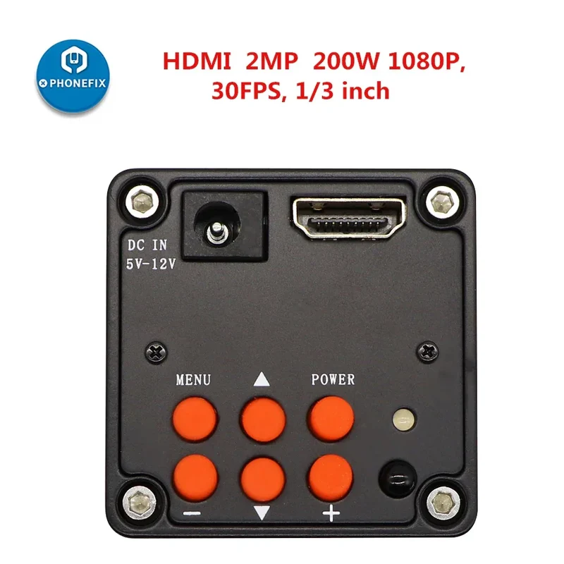 Caméra de microscope 51 MP 2K 1080P 60 FPS HDMI USB pour réparation et soudage