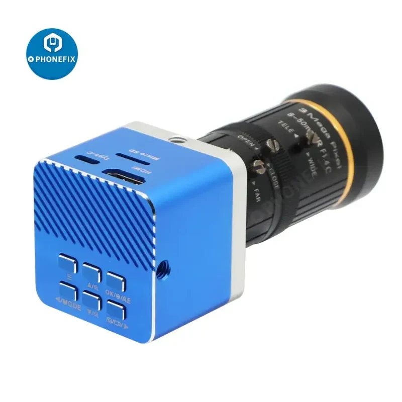 Caméra CMOS USB 4K Ultra HD, objectif 8.0-50 mm, appareil photo numérique Industry Live