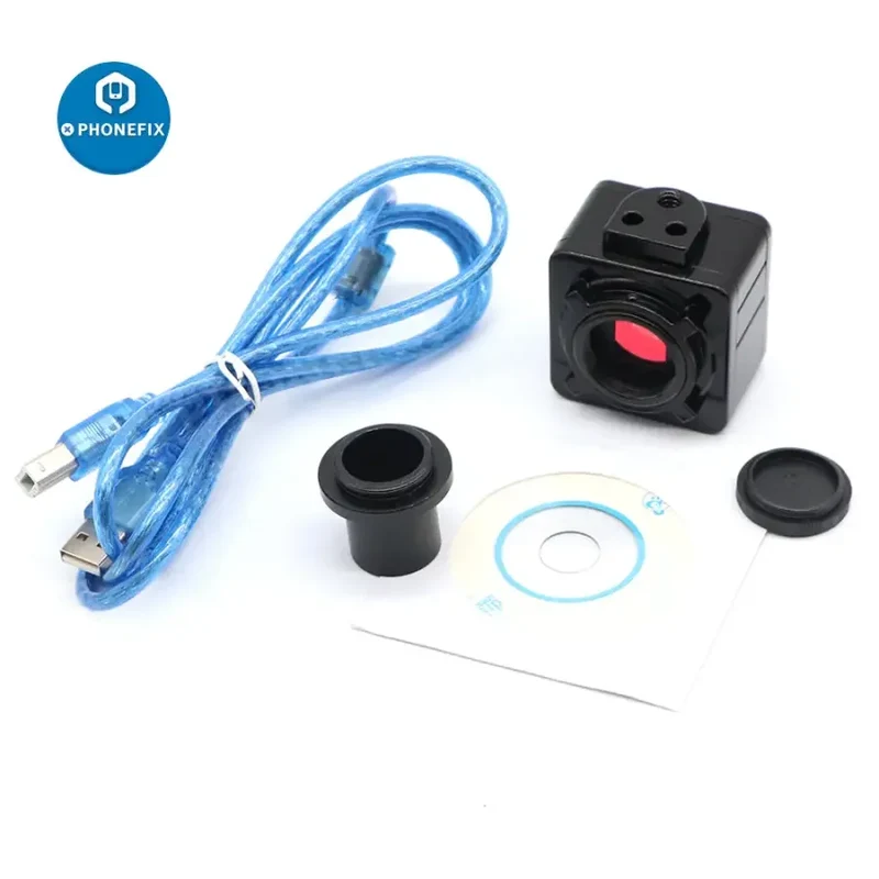 Adaptateur de monture C pour oculaire de caméra de microscope USB 5 MP, anneau 30/30.5 mm