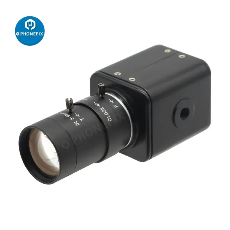 Caméra CMOS 2.0MP avec flux en direct et objectif CCTV 5.0-50 mm IR F1.6