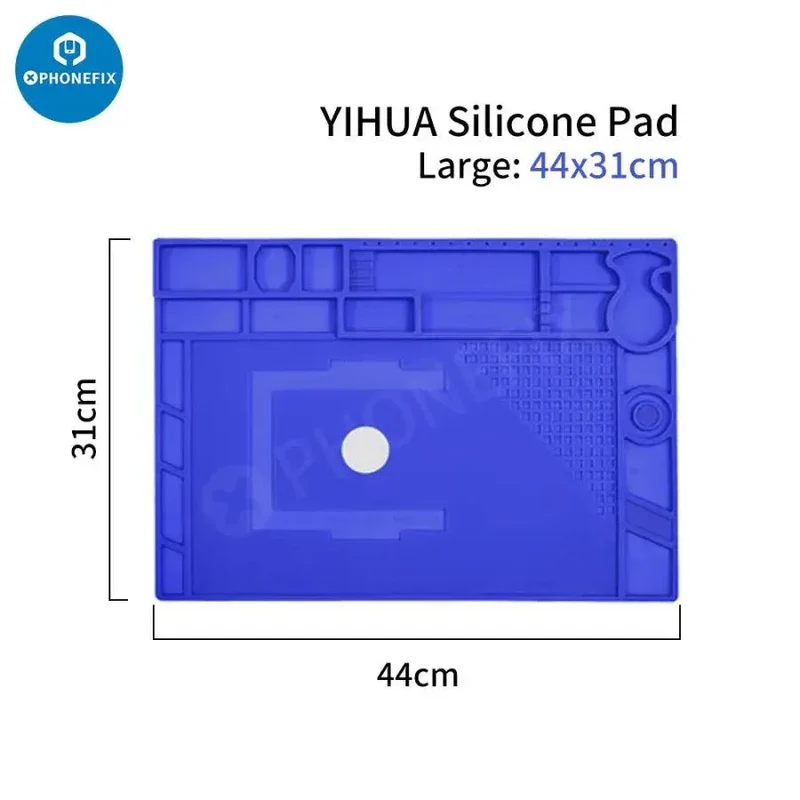 Tapis de travail en silicone résistant à la chaleur avec isolation thermique magnétique
