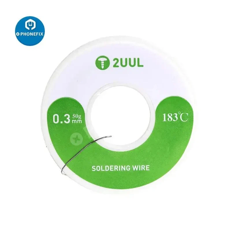 Fil de soudure sans plomb 2UUL 0.3/0.6 mm pour outil de soudage de téléphone