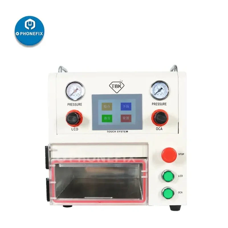 Machine de plastification d'écran LCD Edge TBK108P, éliminateur de bulles d'écran LCD