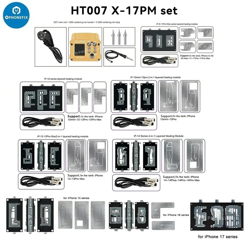 Station de soudage multicouche pour carte mère HT007 pour iPhone X-17 Pro Max