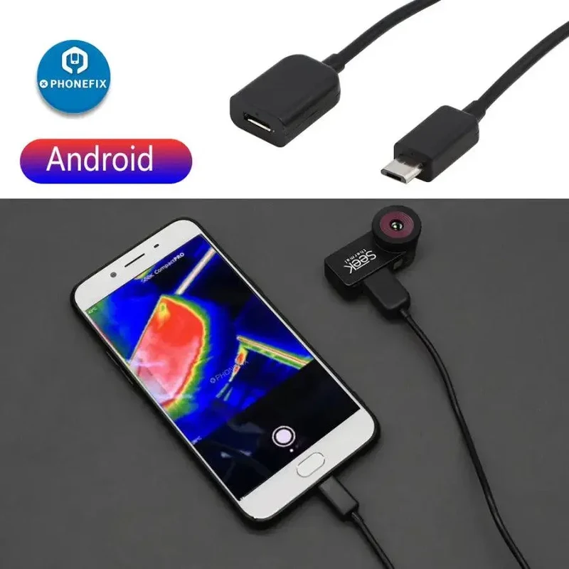 Câble d'extension Lightning Android pour caméra thermique SEEK