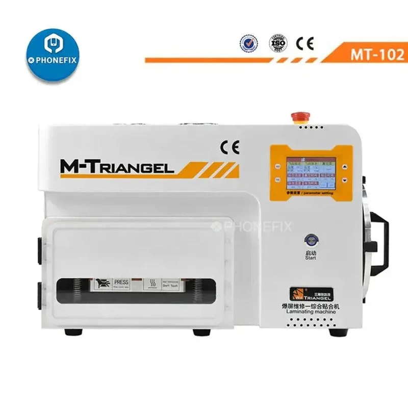 Machine de plastification OCA sous vide M-Triangel MT-102 pour réparation d'écrans incurvés