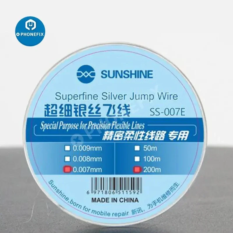 Point de remplissage de ligne de fil de saut en argent superfin Sunshine SS-007E SS-007D