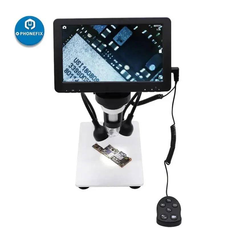 Microscope numérique USB DM9 1200X 12MP avec écran 7 pouces