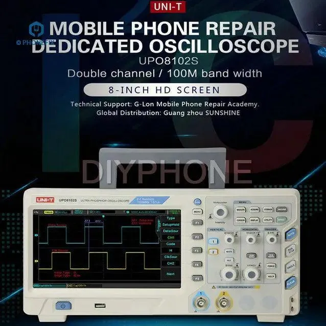 Oscilloscope dédié à la réparation de soudure UNI-T UPO8102S 2 canaux