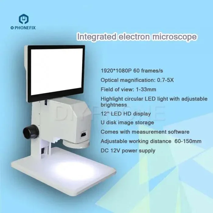 Écran d'affichage vidéo tout-en-un pour microscope intégré MS200