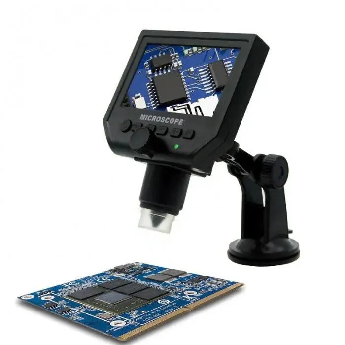 Microscope électronique numérique HD 3.6 MP 600X avec écran LCD 4.3"