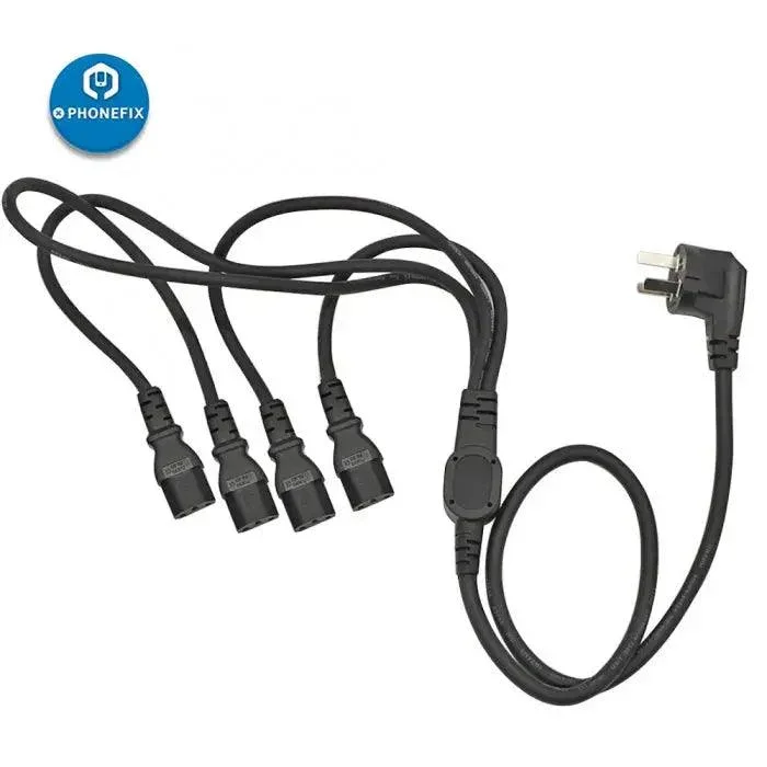 Câble d'alimentation CA 4 en 1 avec convertisseur 4 ports