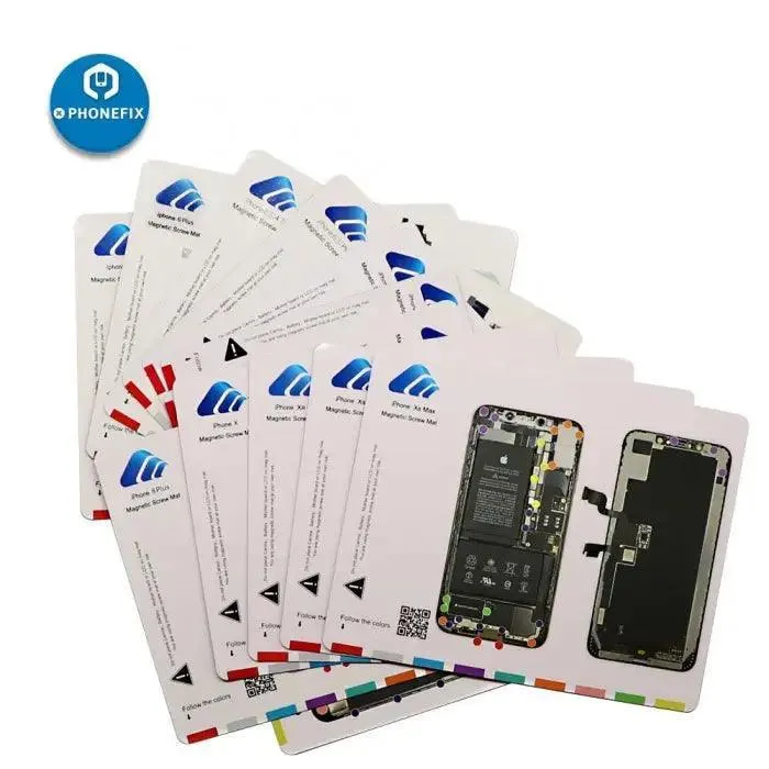 Tapis de vis magnétique pour iPhone 6-15 Pro Max, guide de démontage