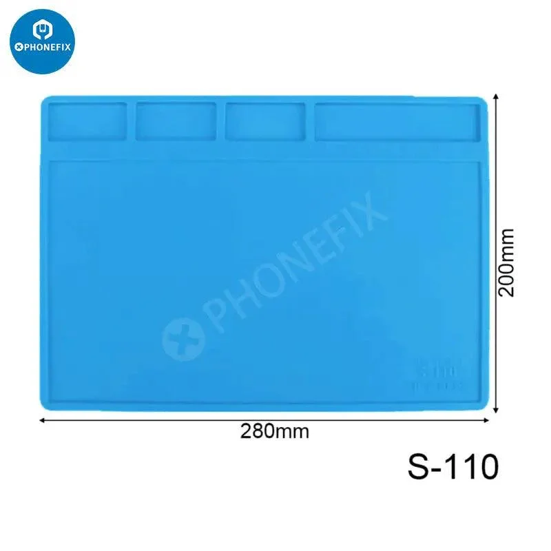 Tapis de bureau antistatique en silicone résistant à la chaleur pour plate-forme de soudage