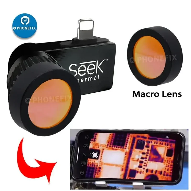 Extension des pièces de l'objectif macro pour la caméra thermique SEEK