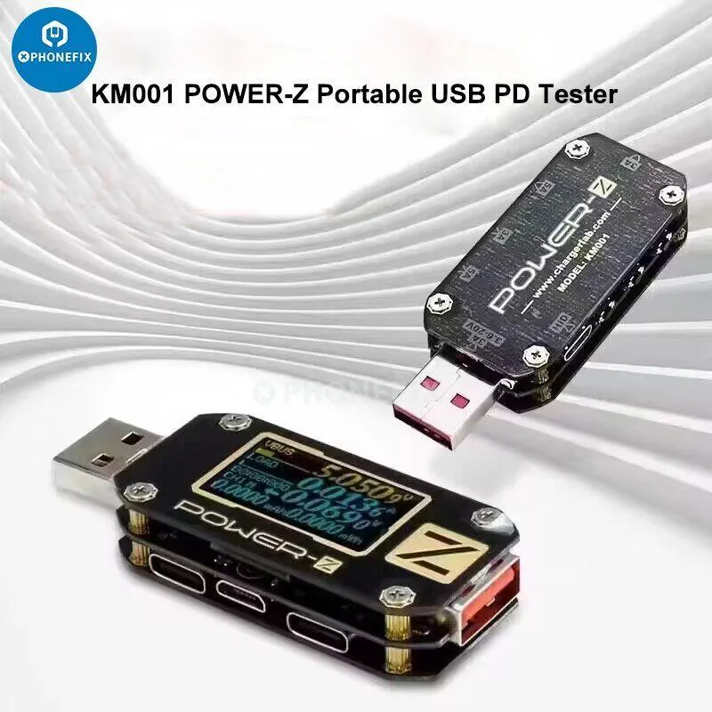 Testeur de PD POWER-Z KT002 USB KM003C Type-C Voltmètre Ampèremètre