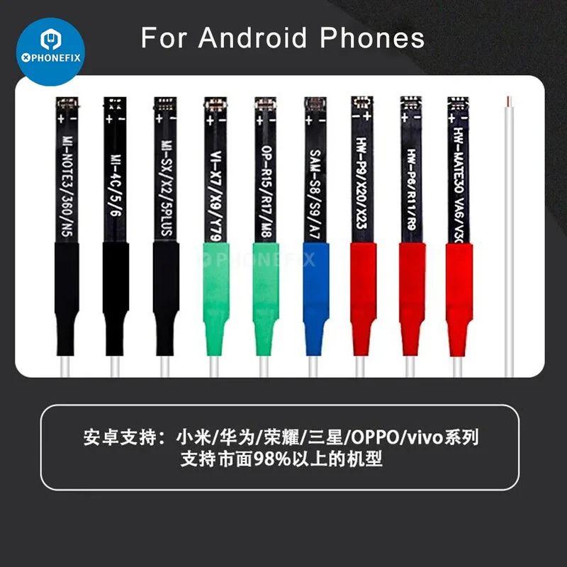 Câble d'alimentation CC Qianli Mega-idea pour réparation de téléphones Android