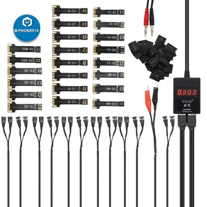 Câble d'alimentation CC pour téléphones Android, câble de test de réparation de téléphone