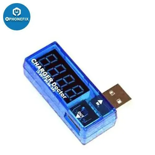 Chargeur Port USB Tension de sortie Ampèremètre Testeur Multimètre