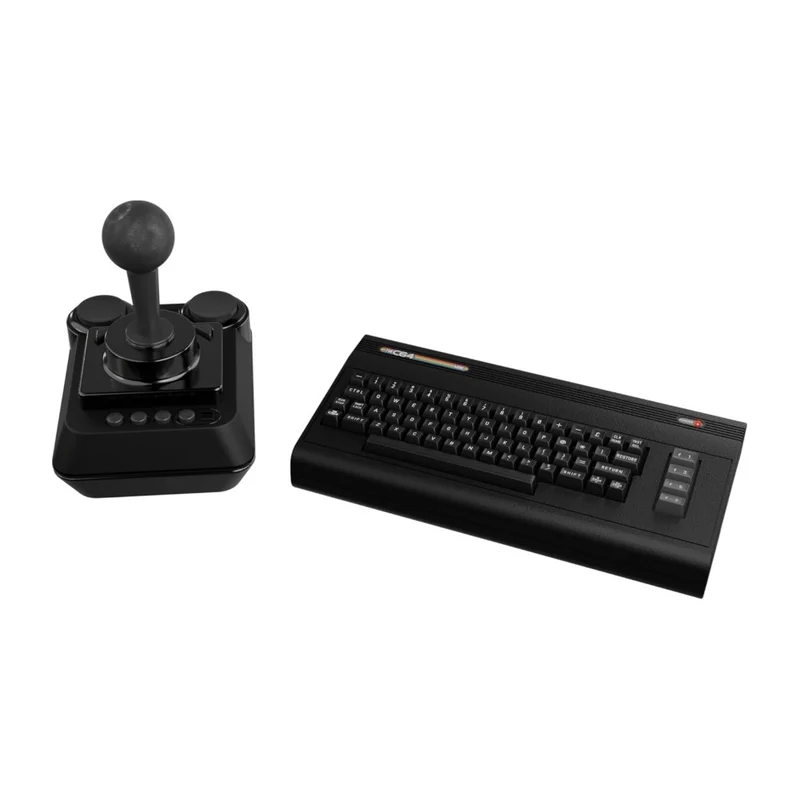 THEC64 Mini Black Edition — réplique au 1/2 du Commodore 64, 25 jeux modernes et joystick fourni