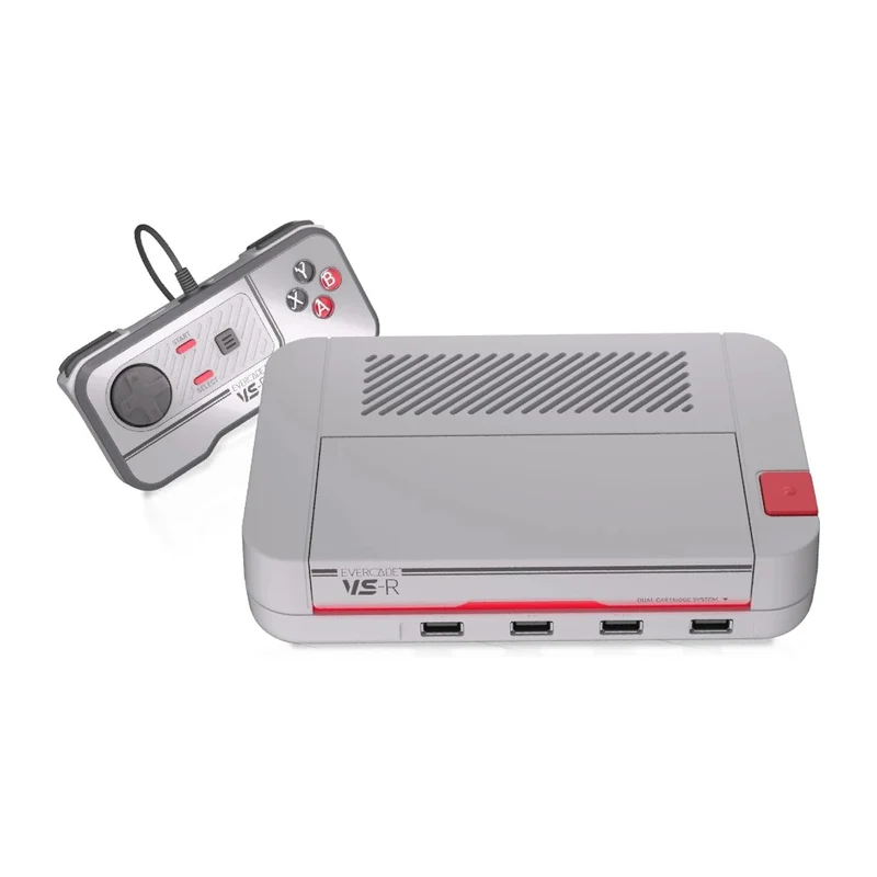 Evercade VS-R — console de salon HDMI à double port cartouche, jusqu'à 4 joueurs