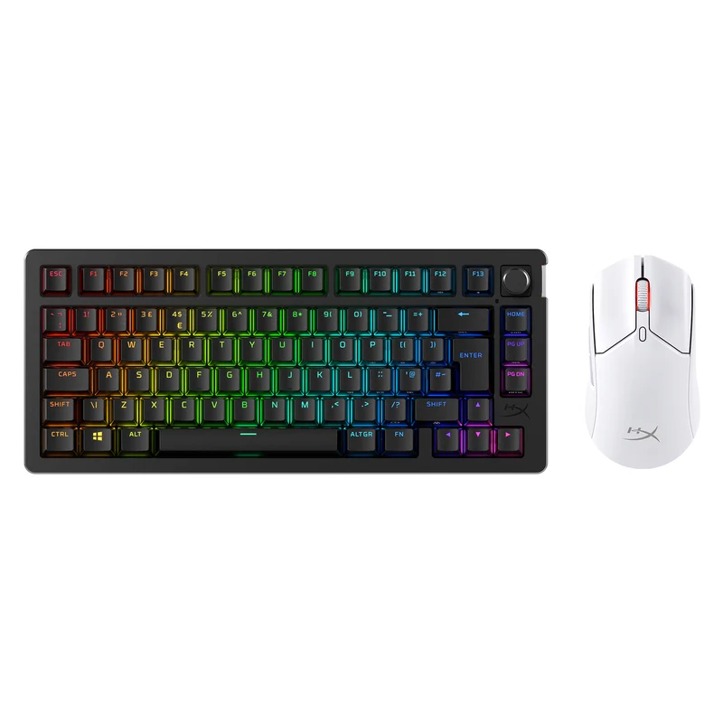 HyperX Offre Groupée - Alloy Rise 75 Sans fil + Pulsefire Haste 2 Sans fil