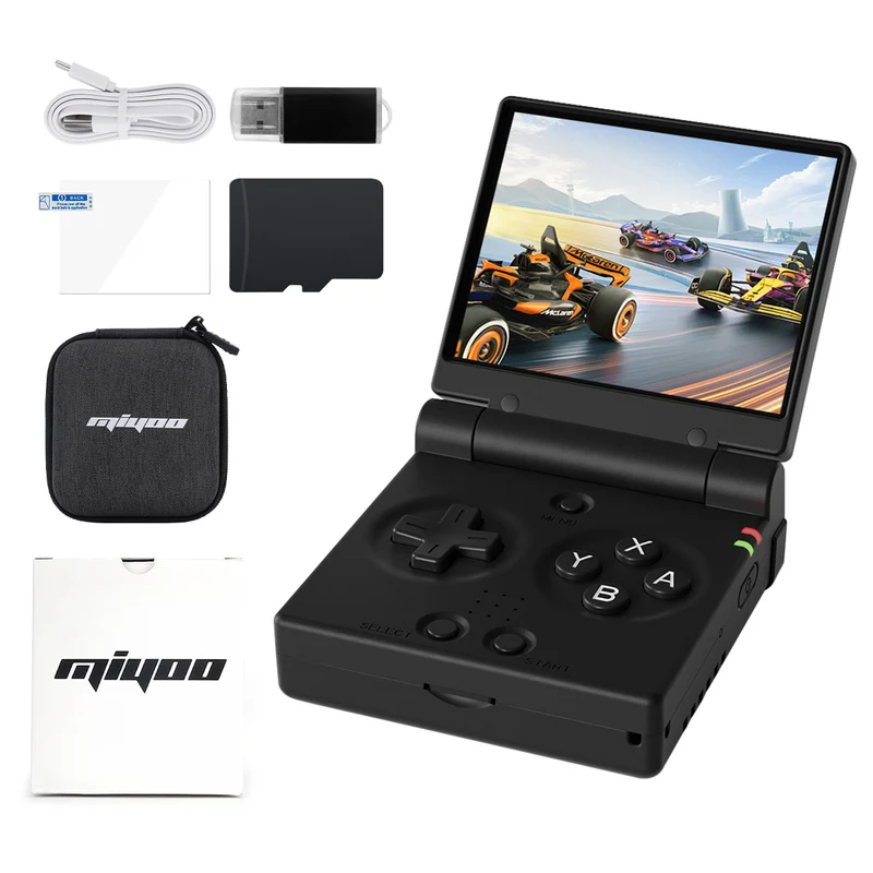 Miyoo Mini Flip — console rétro portable à clapet, format poche