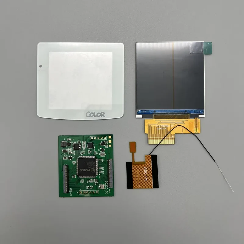 Écran IPS 2,6 pouces pour Game Boy Color — mode grille de pixels