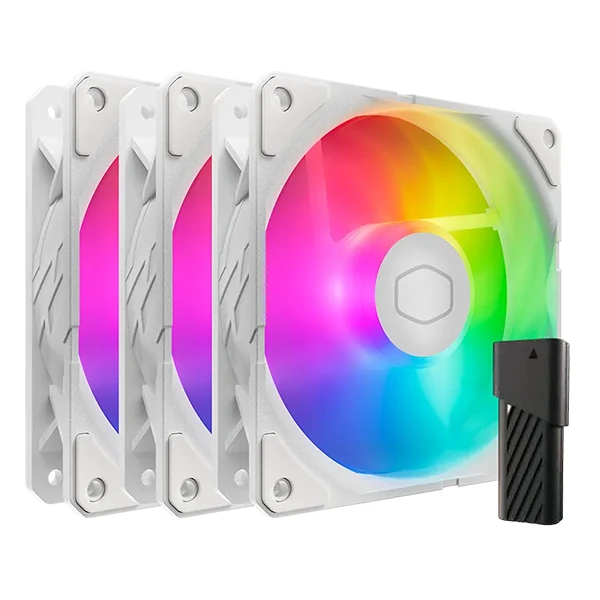Cooler Master SickleFlow Edge 120 ARGB 3-Pack Fan Kit (White)