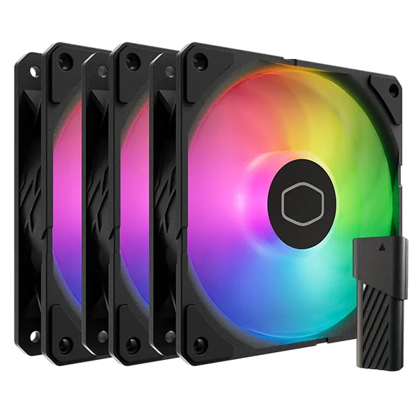 Cooler Master SickleFlow Edge 120 ARGB 3-Pack Fan Kit (Black)