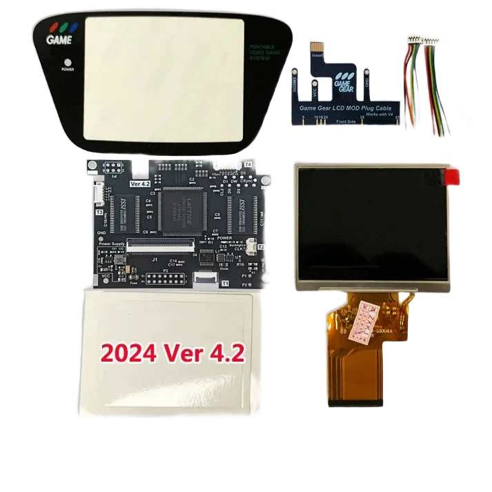 Kit écran IPS V4 OGS Game Gear — dalle 3,5 pouces 320 × 240