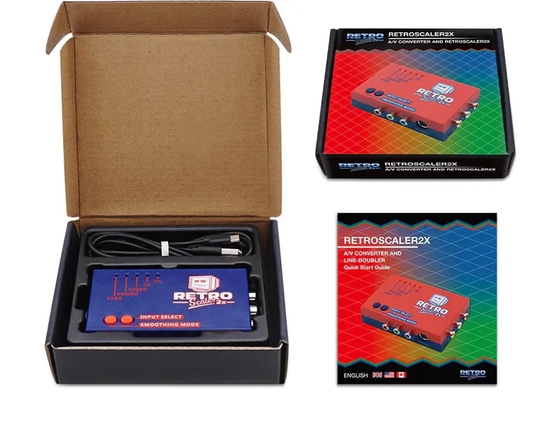 RetroScaler2x — convertisseur AV vers HDMI et line doubler rétro