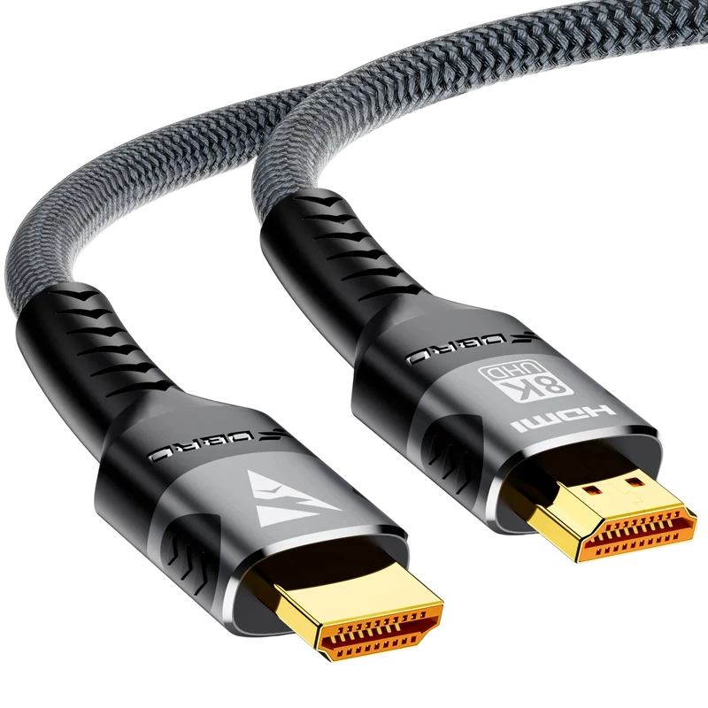 Câble HDMI 2.1 tressé 48 Gbit/s — 4K 120 Hz, 8K 60 Hz, 1 à 3 m