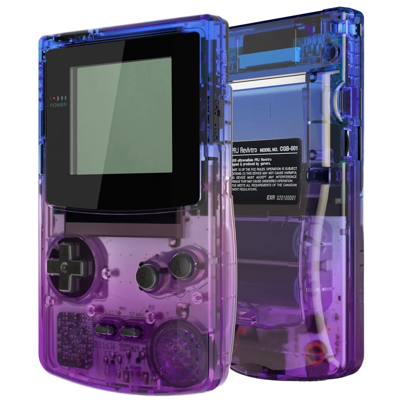 Coque complète Game Boy Color IPS-ready — eXtremeRate, boutons inclus