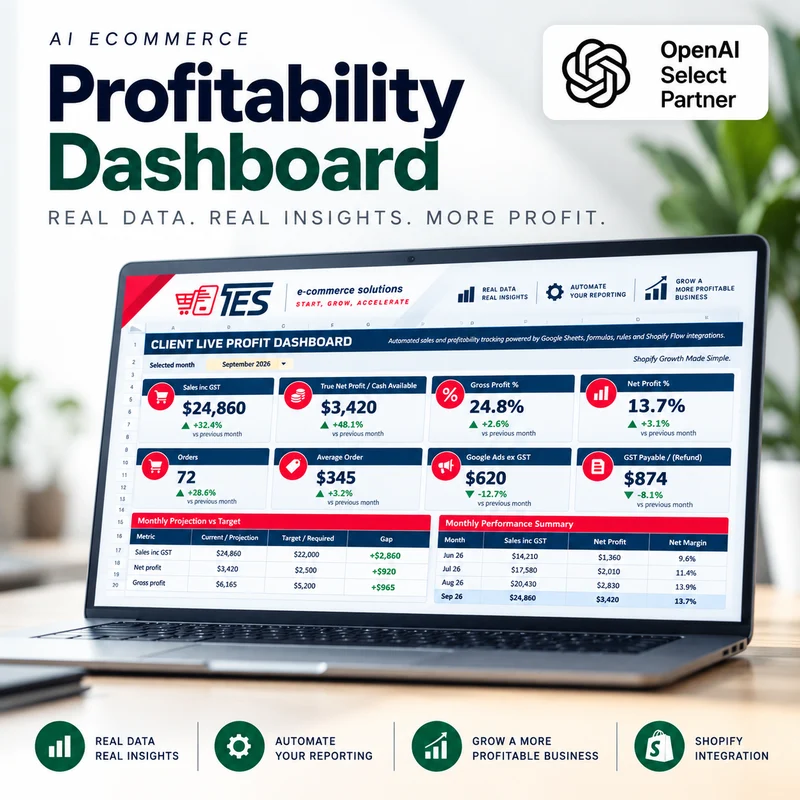 AI Ecommerce Profitability & Intelligence Dashboard