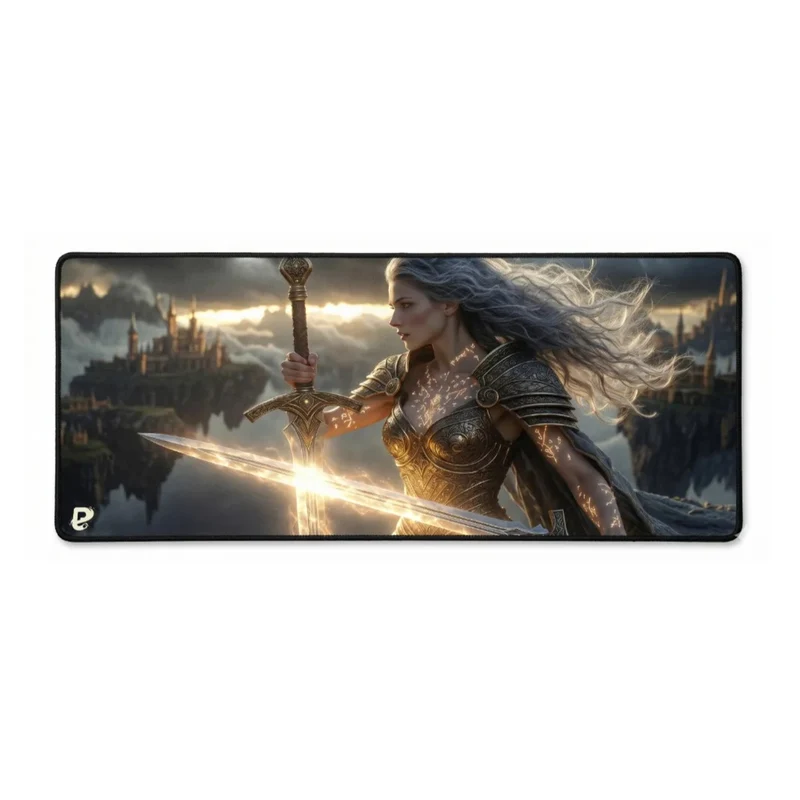 Tapis de Souris Gamer L'Éveil de la Valkyrie | PopMyPad | 900x400mm | 3mm | Haute performance