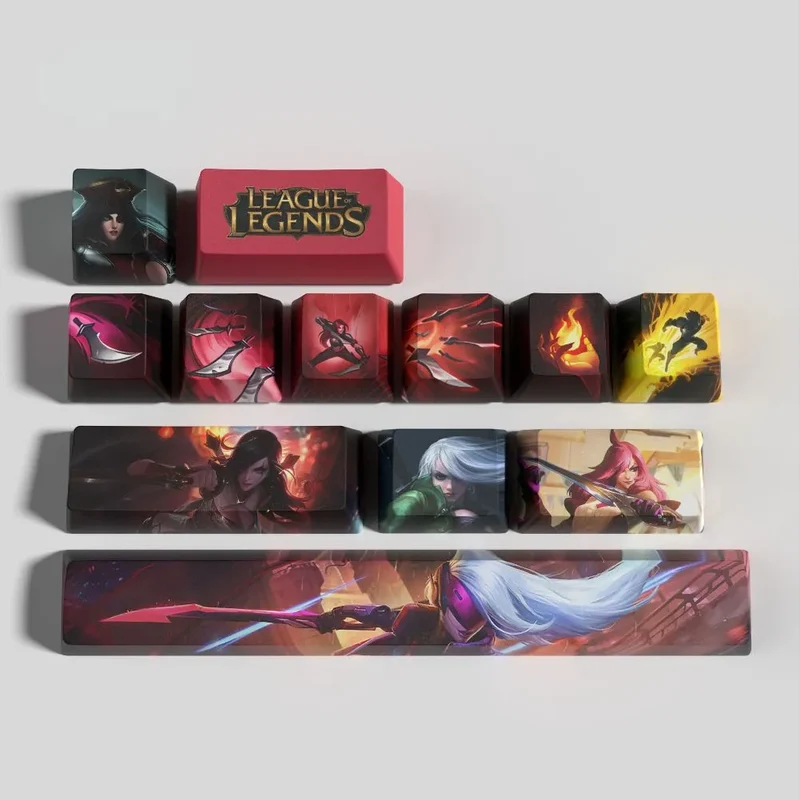 Keycaps Katarina League of Legends – le contenu exact du kit 12 touches