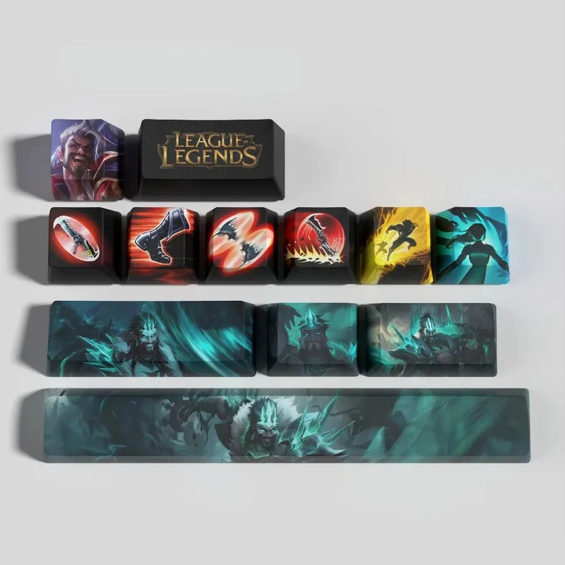 Keycaps Draven League of Legends – grip et retour de frappe pour les joueurs à APM élevé