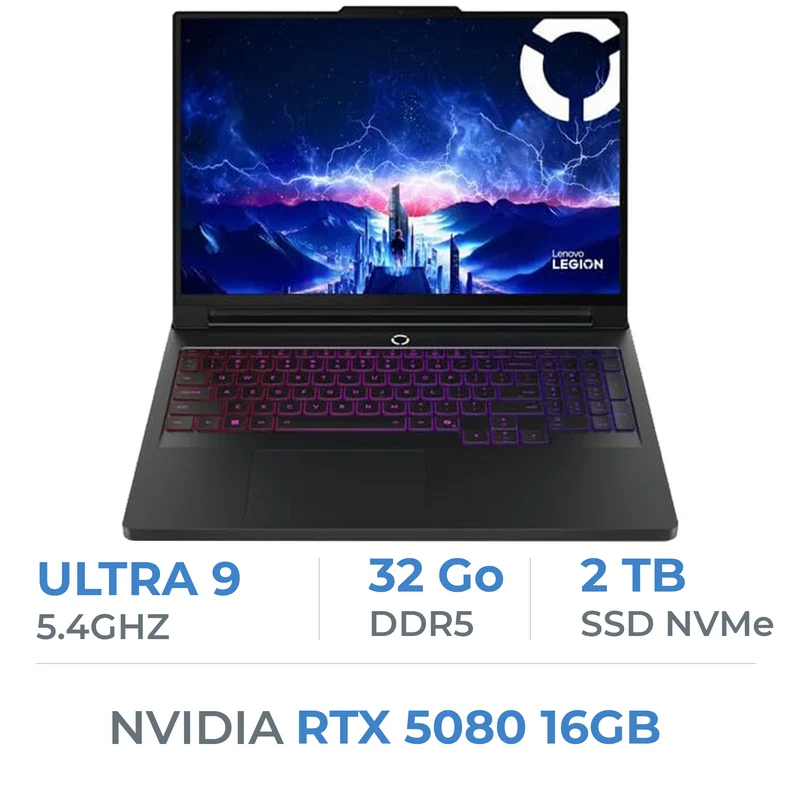 Lenovo Legion Pro 7 16IAX10H Ultra 9 275HX/32GB DDR5/2TB SSD/RTX 5080 16G/16" WQXGA 240Hz