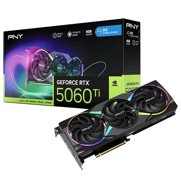 PNY GeForce RTX 5060 Ti Epic-X RGB OC 8GB GDDR7
