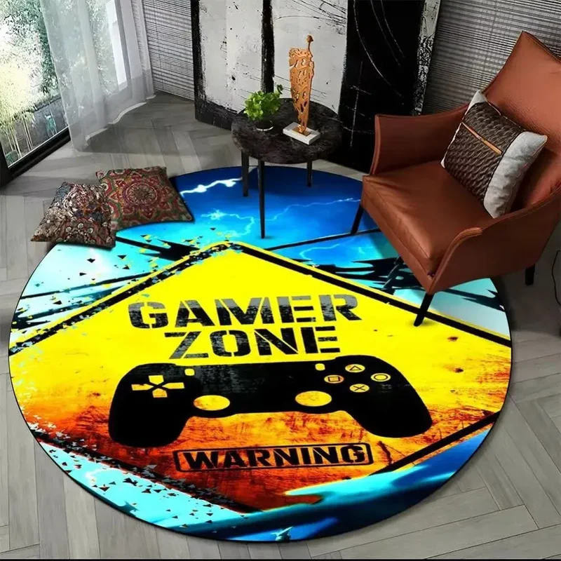 Tapis de sol rond motif zone interdite – Ø 40 à 140 cm