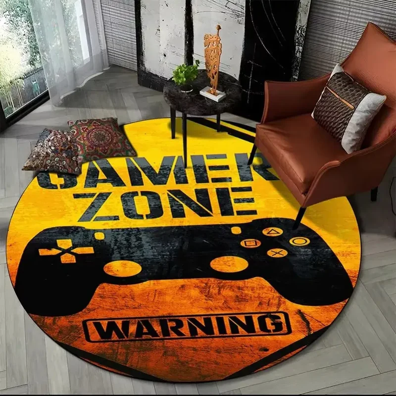 Tapis de sol rond motif zone interdite – Ø 40 à 140 cm