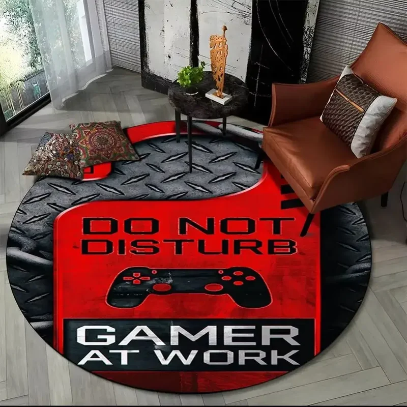 Tapis de sol rond motif zone interdite – Ø 40 à 140 cm