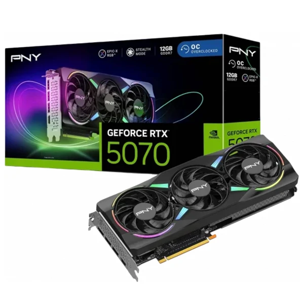 PNY GeForce RTX 5070 OC EPIC-X RGB 12GB GDDR7