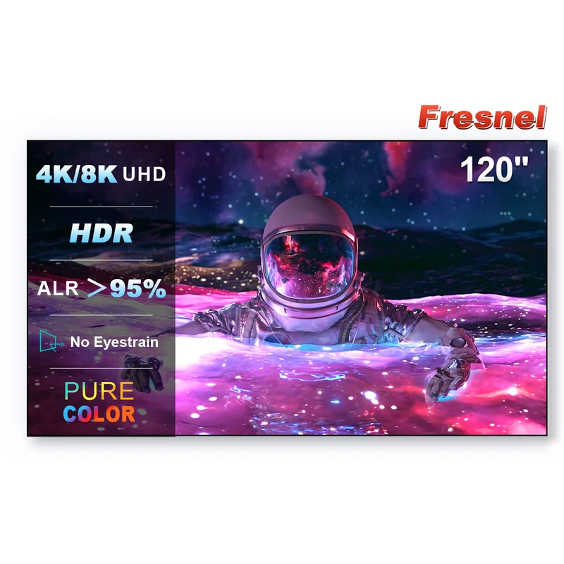 120 Inch NothingProjector Fscreen Fresnel Ultra Short Throw Projector Screen