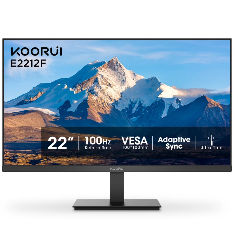 Moniteur professionnel KOORUI E2212F 22 pouces VA FHD 100 Hz